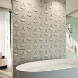 Eclipse Zinc Metal Effect Tiles - Room Setting
