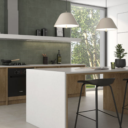 Eleganza Sage Kitchen Tiles