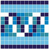 Swimming Pool Mosaic Tiles - Espiral Border 2