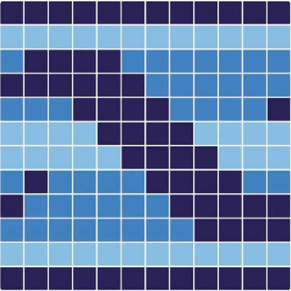 Swimming Pool Mosaic Tiles - Espiral Border 1