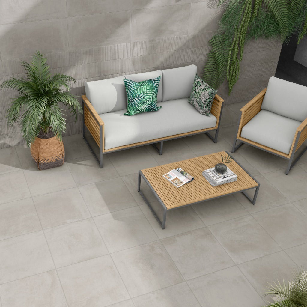 Cut Sample: Essen Ash Porcelain Outdoor Slabs