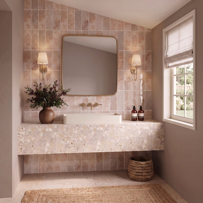 Onyx Pink Gloss Metro Wall Tiles