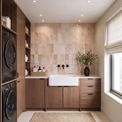 Onyx Pink Gloss Metro Wall Tiles