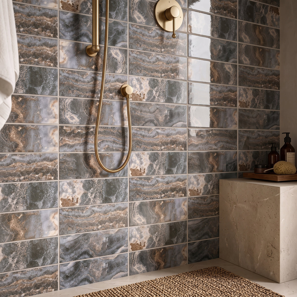 Onyx Lapsis Gloss Metro Wall Tiles