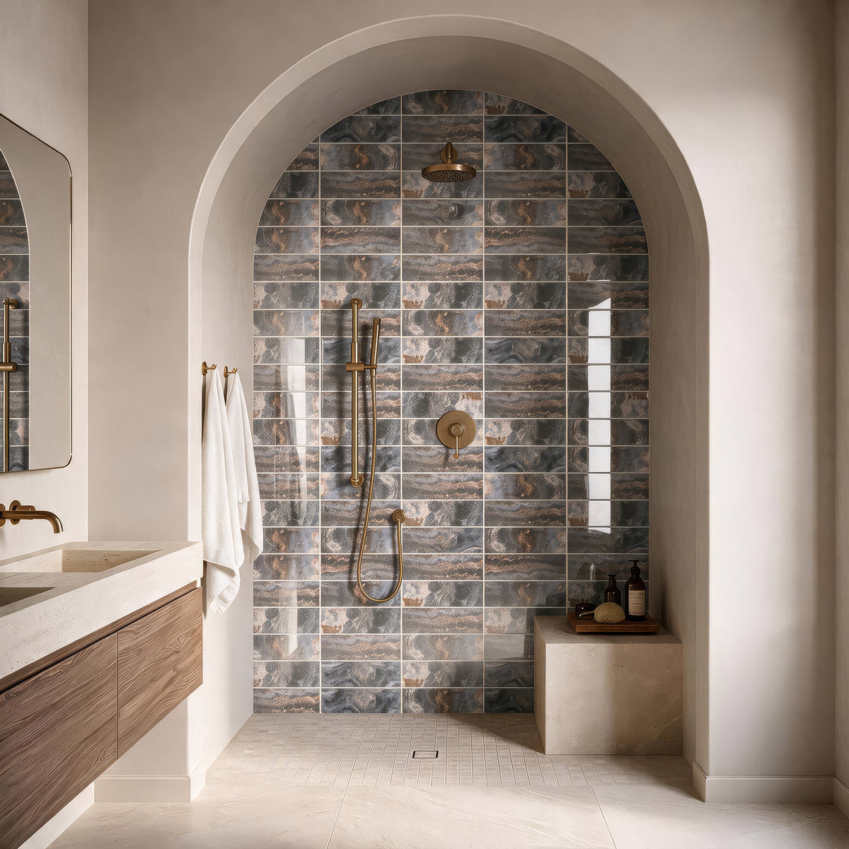 Onyx Lapsis Gloss Metro Wall Tiles