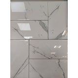 Flat Metro Tiles Marble - Gloss