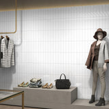 Flat White Matt Metro Tiles