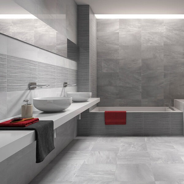 Fred Light Grey Gloss Wall Tiles