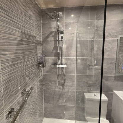 Fred Gloss Grey Patterned Wall Tiles