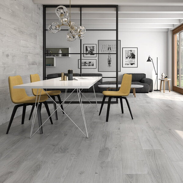 Cut Sample: Freya Grey Wood Effect Porcelain Tiles