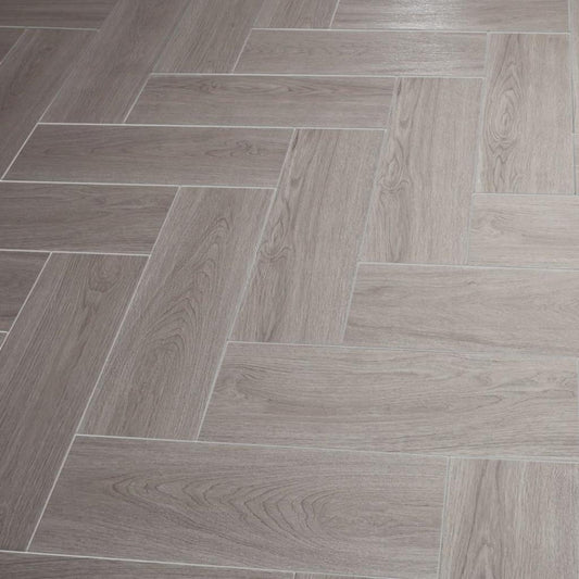 Fronda Dark Grey Ceramic Wood Tiles