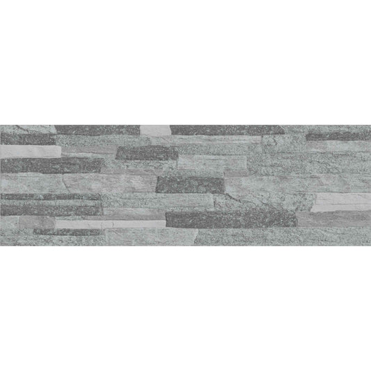 Mubi Grey Stone Effect Matt Wall Tiles