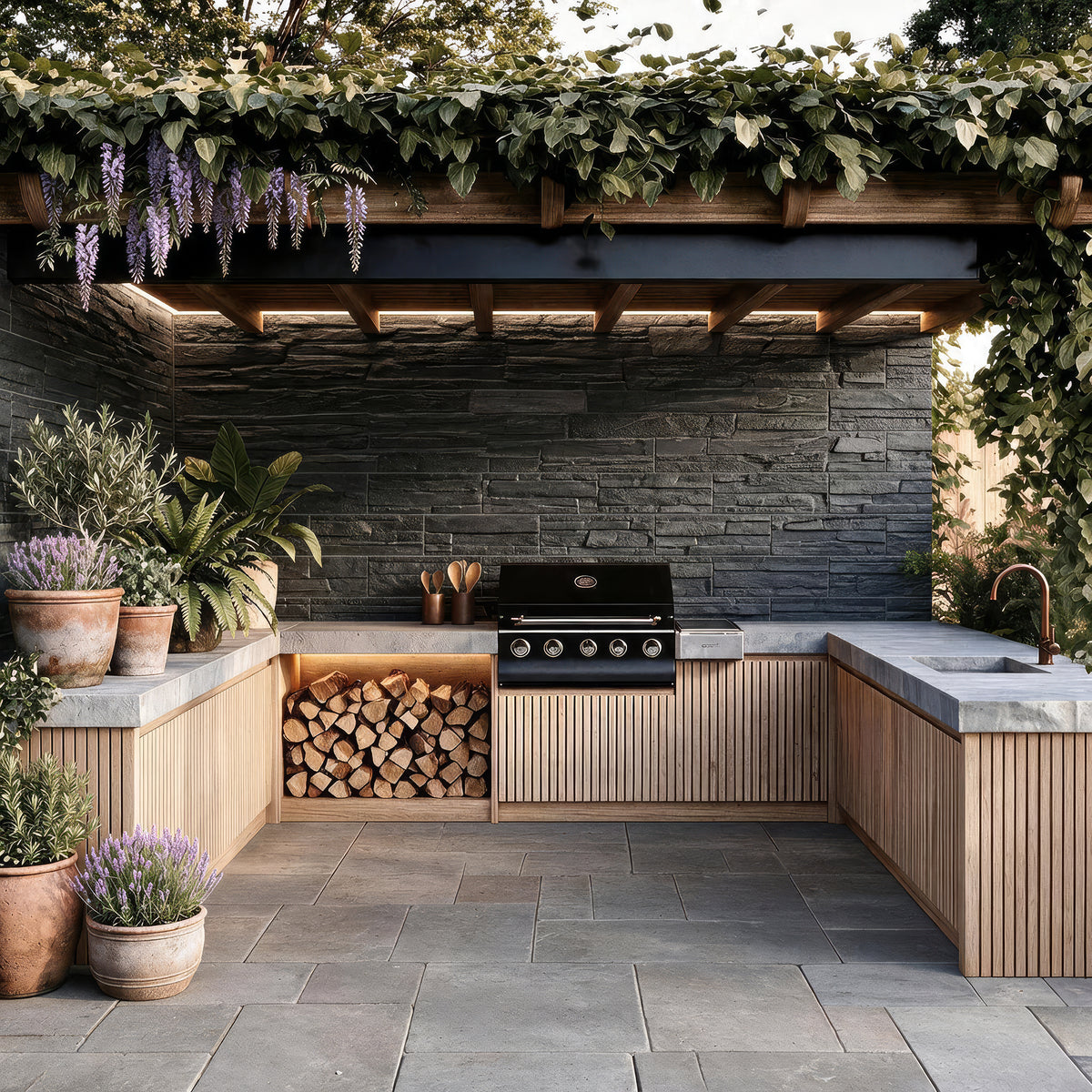 Mubi Black Stone Effect Matt Wall Tiles