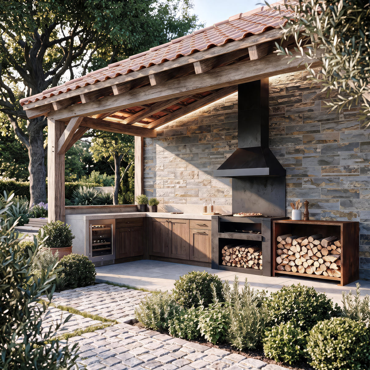 Mubi Rustic Slate Stone Effect Matt Wall Tiles