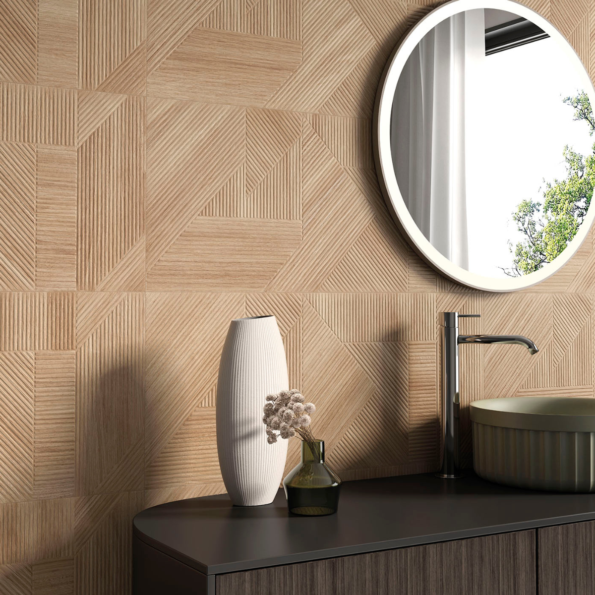 Tabala Miel Wood Effect Wall Tile - 360x800mm Matt