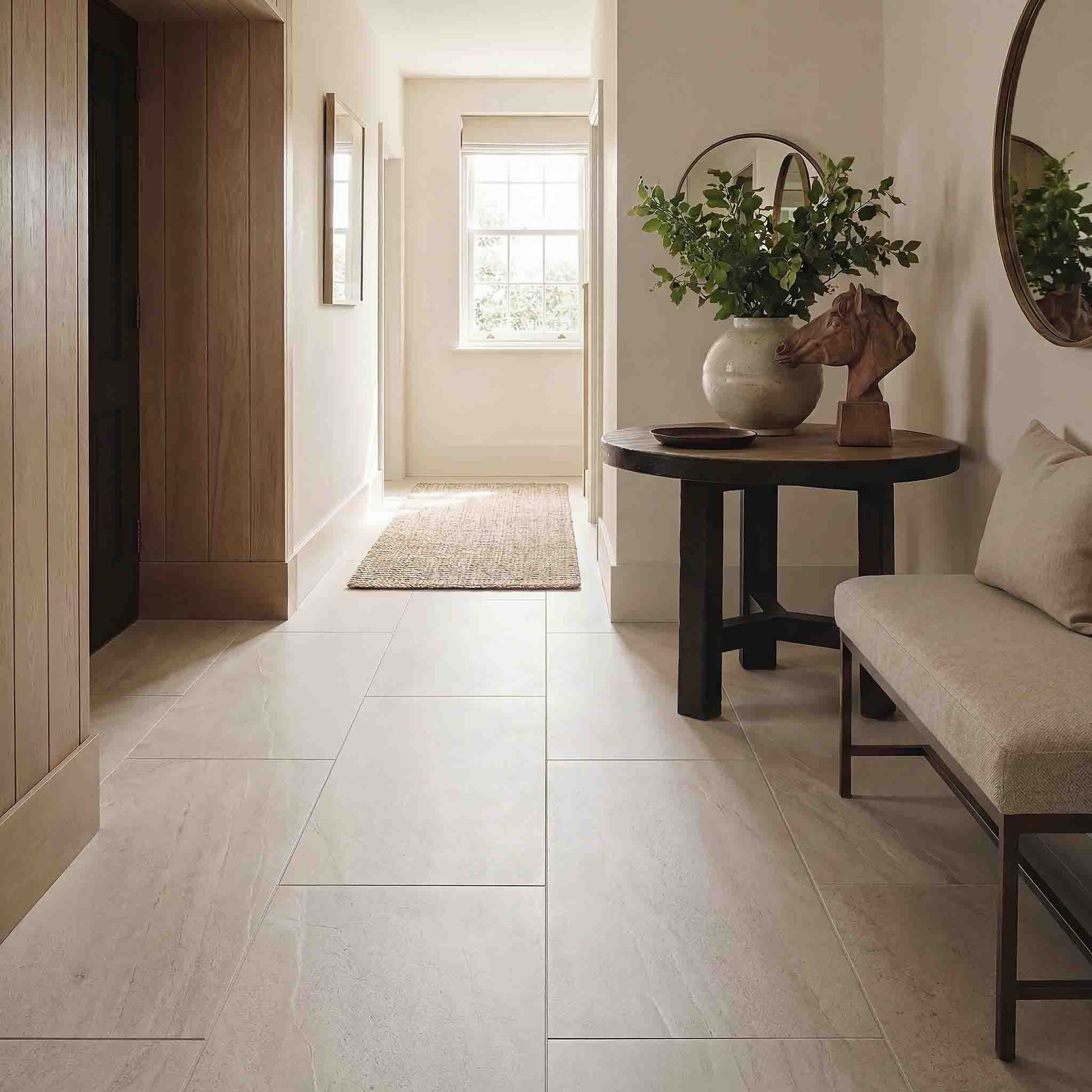 Eddystone Large White Stone Tiles