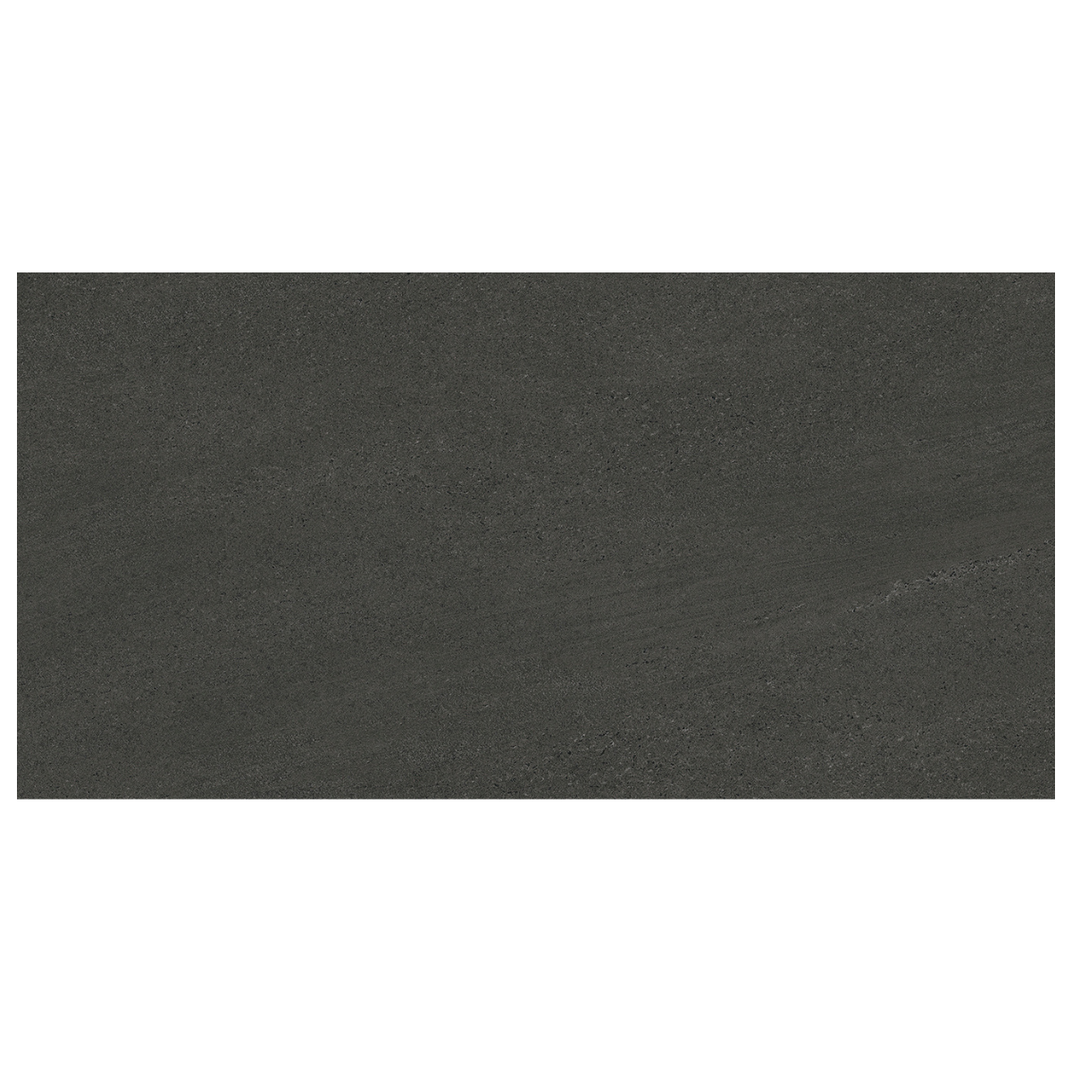 A rectangular dark charcoal gray textured tile or slab shown against a plain white background.