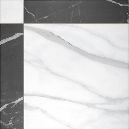Grace Black Porcelain Matt Floor Tiles