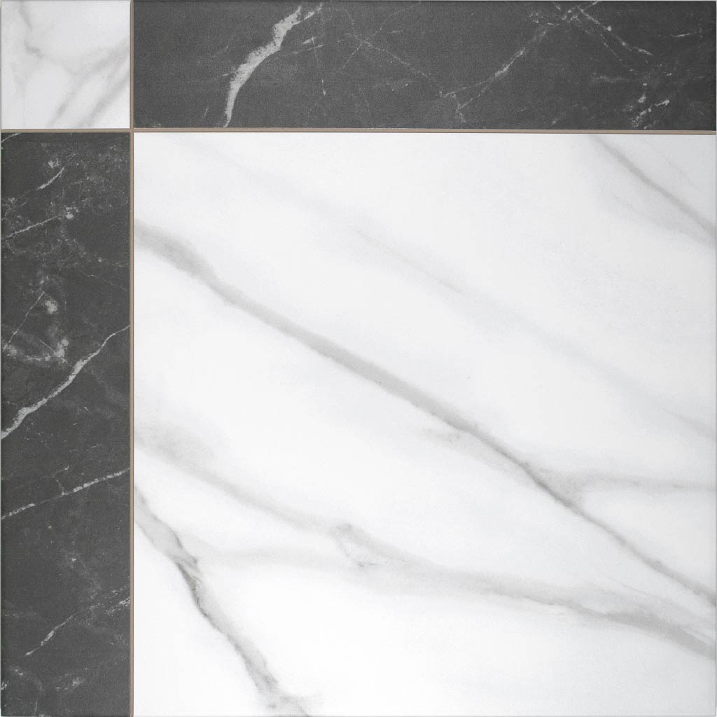 Grace Black Porcelain Matt Floor Tiles