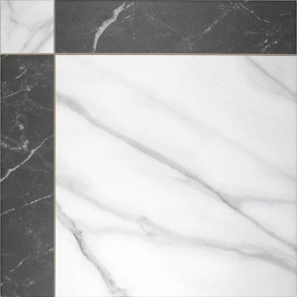 Grace Black Porcelain Matt Floor Tiles