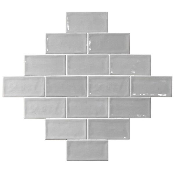 Glamour Light Grey Subway Tiles