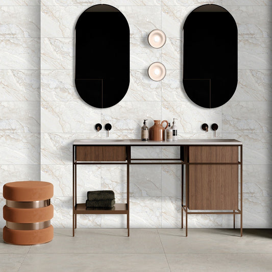 Gravel Grey and Gold Marble Tiles