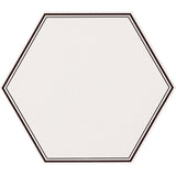 Cut Sample: Grazia White Hexagon Wall and Floor Tiles