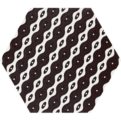 Grazia Black and White Hexagon Tiles