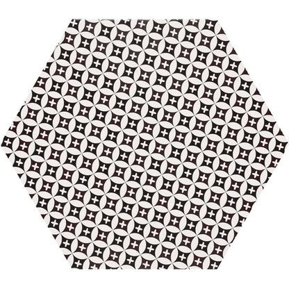 Grazia Black and White Hexagon Tiles