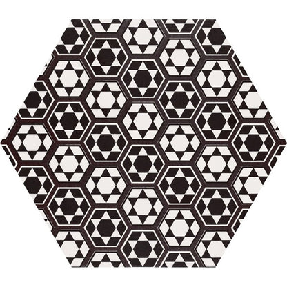 Grazia Black and White Hexagon Tiles