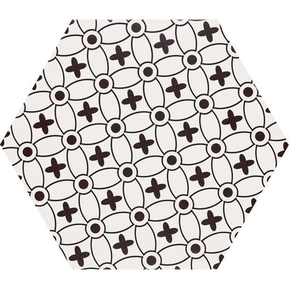 Grazia Black and White Hexagon Tiles