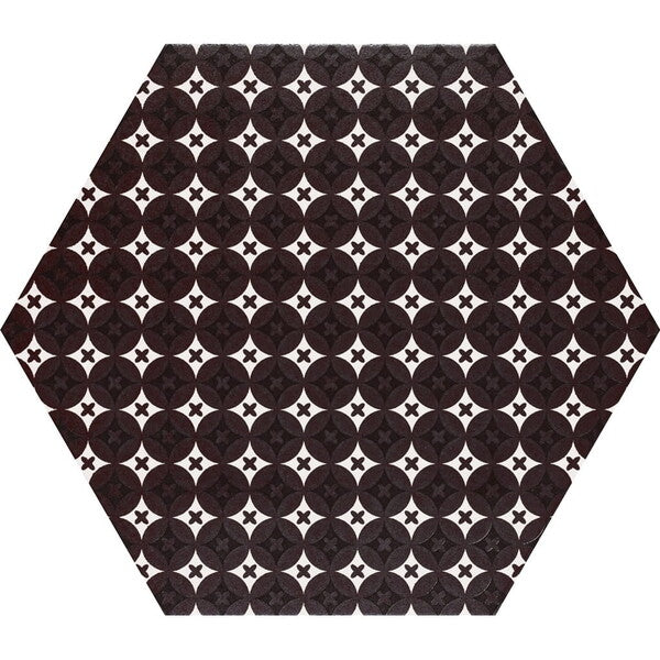 Grazia Black and White Hexagon Tiles