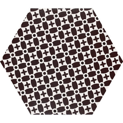 Grazia Black and White Hexagon Tiles