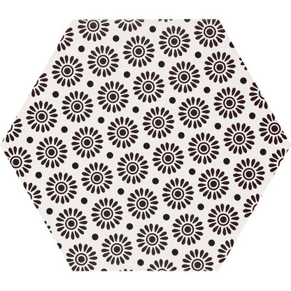 Grazia Black and White Hexagon Tiles