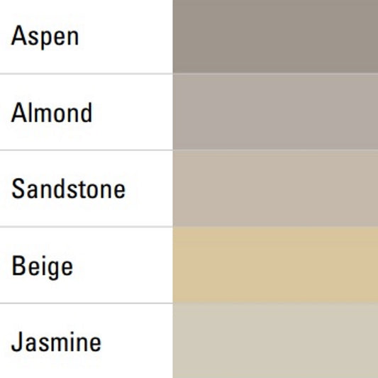 Grout Chart 3000 - Aspen, Almond, Sandstone, Beige, Jasmine - 1024