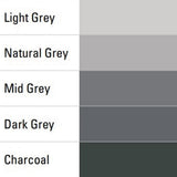 Grout Chart 3000 - Light Grey, Natural Grey, Mid Grey, Dark Grey, Charcoal - 1024