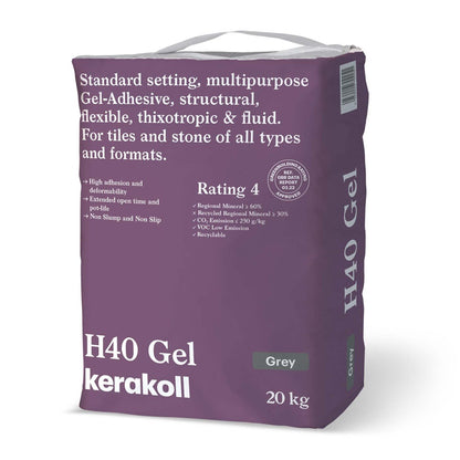 H40 Grey Gel Tile Adhesive