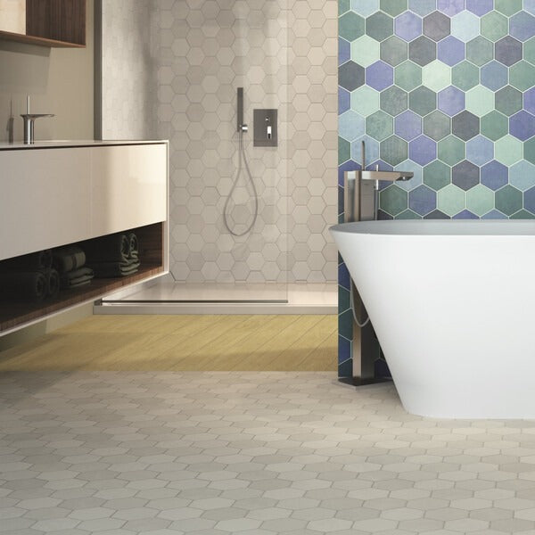 Hex White Hexagon Wall Tiles