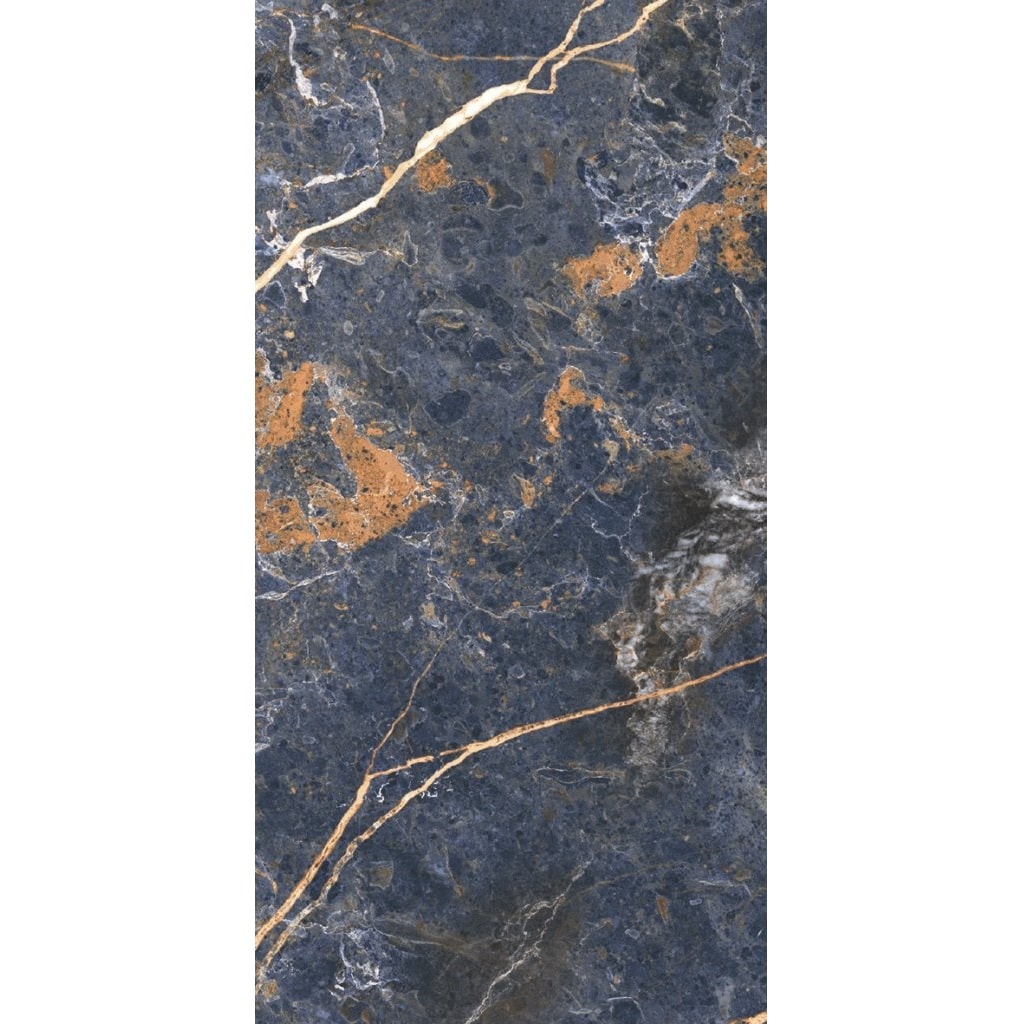 Icaro Marble Effect Blue Porcelain Tiles