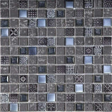 Imperium Graphite Grey Mosaic Tiles
