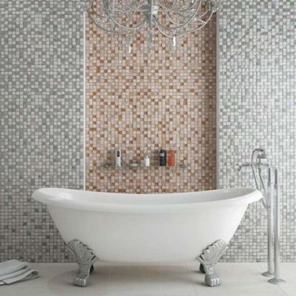 Imperium Silver Mosaic Tiles

