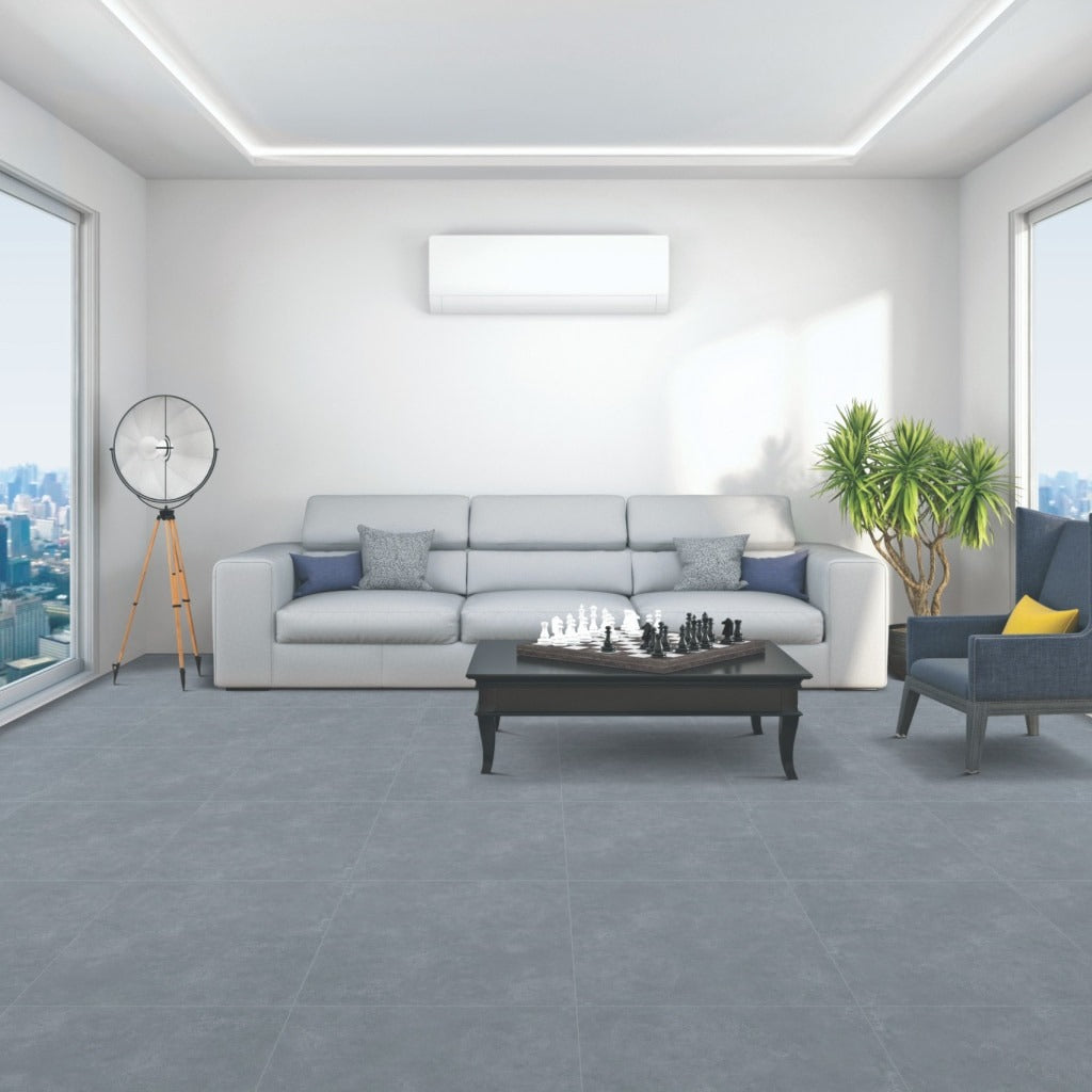 India Matt Grey Floor Tiles