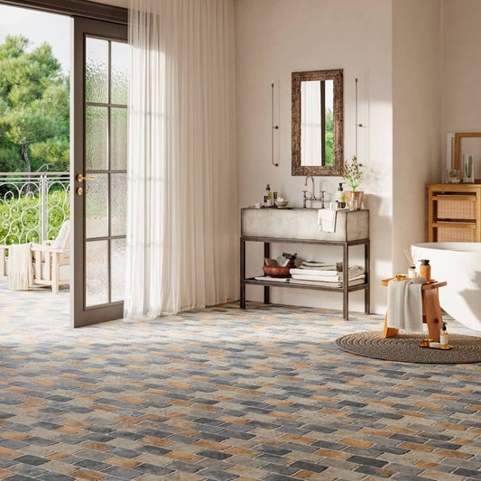Indian Slate Effect Porcelain Tiles