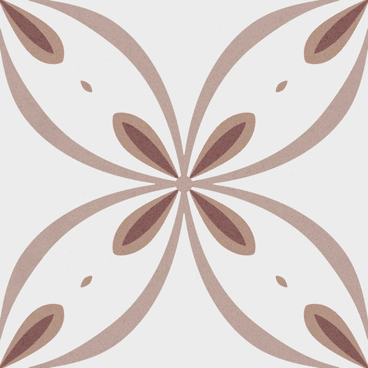 Itaca Pink Patterned Porcelain Wall & Floor Tiles