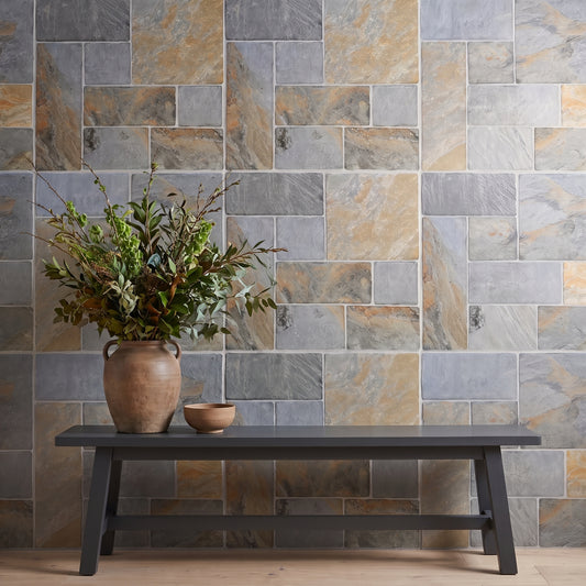 Copper Slate Porcelain Wall and Floor Tiles