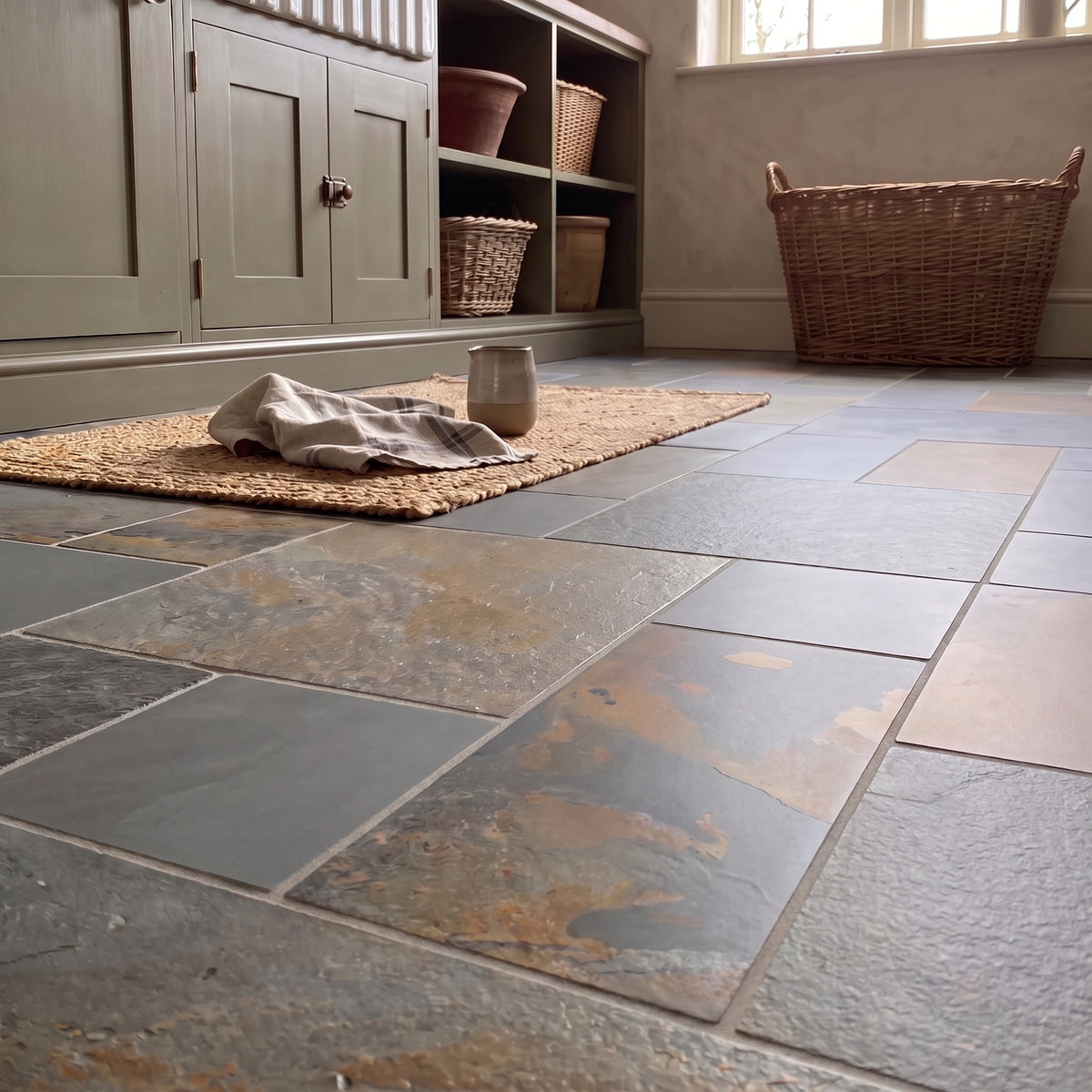 Copper Slate Porcelain Wall and Floor Tiles