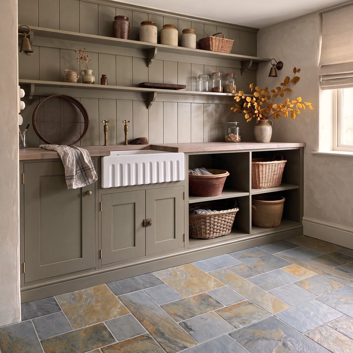 Copper Slate Porcelain Wall and Floor Tiles