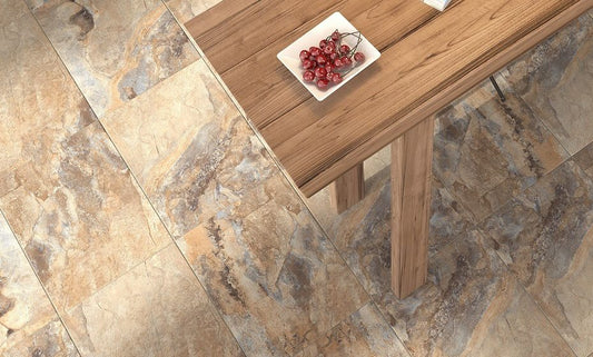 Keystone Brown Tiles - Stone Effect