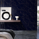 Cut Sample: Impressa Black and Gold Marble Tiles