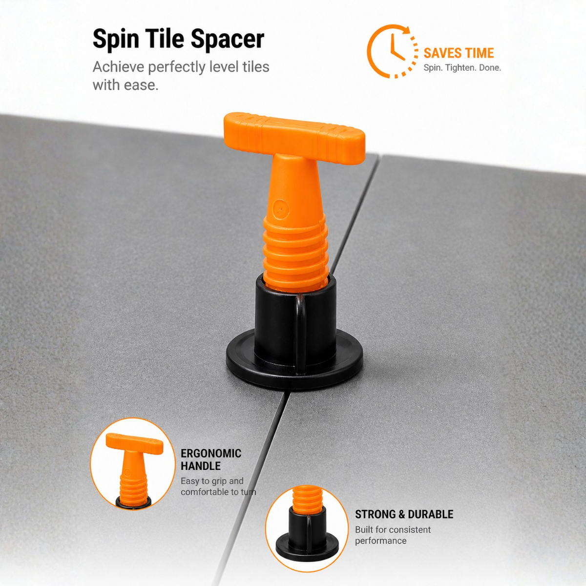 T-Spin Tile Levelling System – 50 Pack